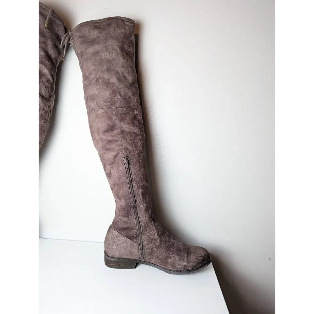 NINE WEST Nolitago Faux Suede Over The Knee Boot Size 10